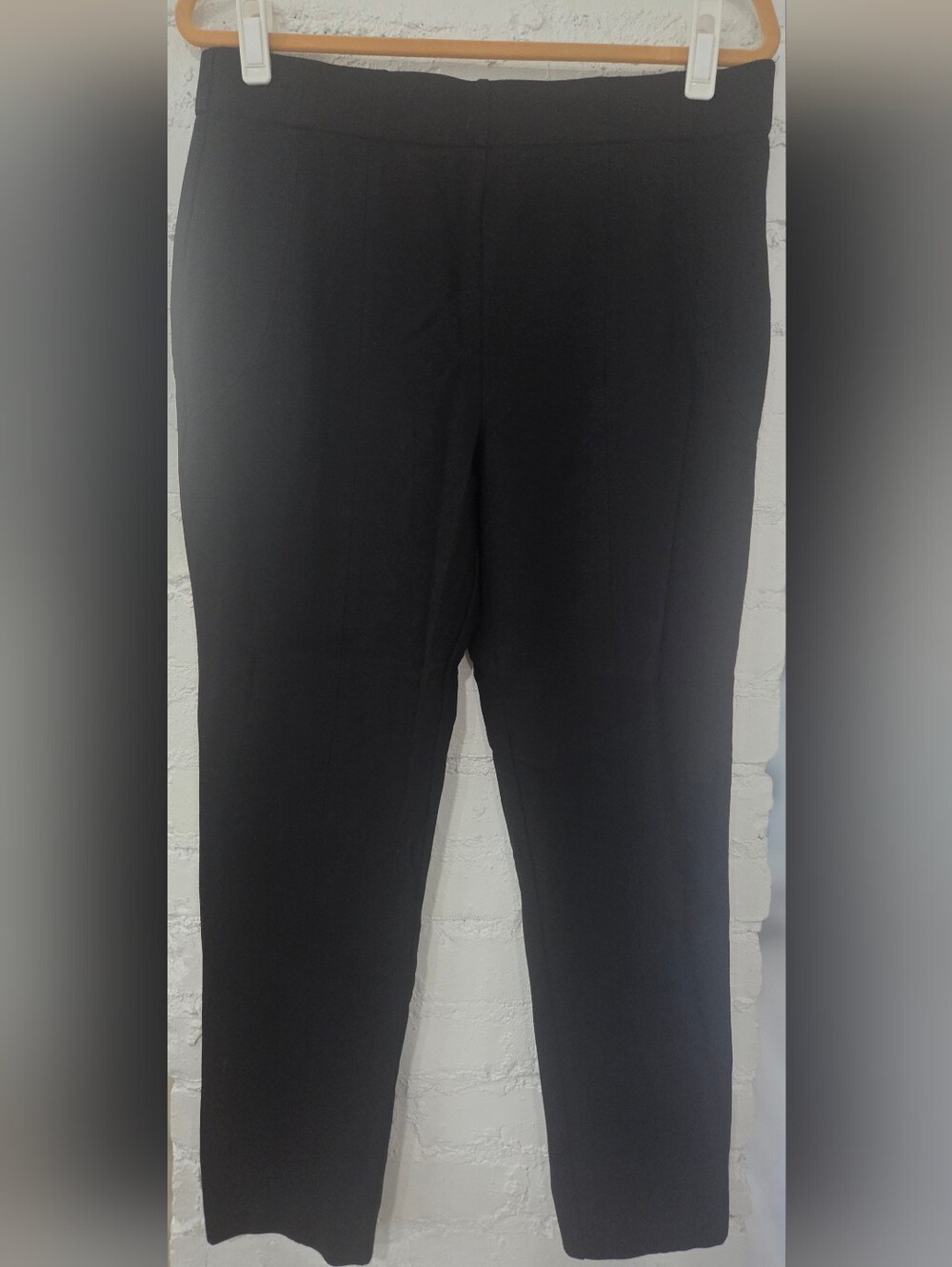 Jones New York Black Slim Pull-on Ponte Pants with Stretch